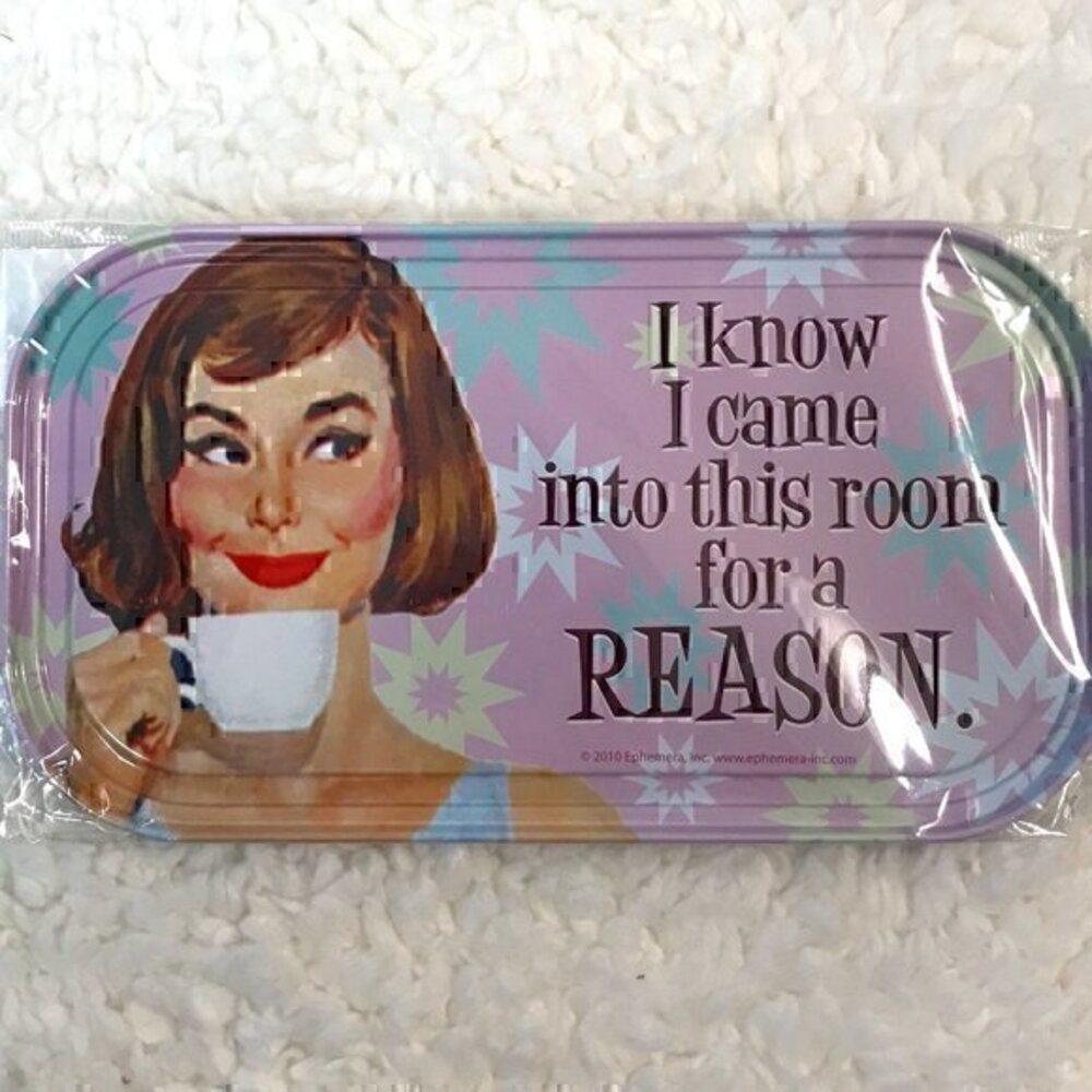Vandor "Reason" Anne Taintor Magnetic Trinket Tray